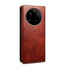 For Xiaomi 15 Ultra Oil Wax Crazy Horse Texture Leather Phone Case(Brown) - 3
