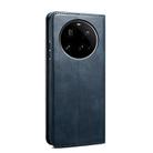 For Xiaomi 15 Ultra Oil Wax Crazy Horse Texture Leather Phone Case(Blue) - 3