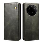 For Xiaomi 15 Ultra Oil Wax Crazy Horse Texture Leather Phone Case(Green) - 1