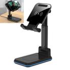 T6 2 in 1 Portable Folding Stand Wireless Charging, Style:Single Charge(Black) - 1