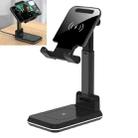 T6 2 in 1 Portable Folding Stand Wireless Charging, Style:Double Charge(Black) - 1