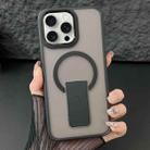 For iPhone 15 Pro Max Acrylic + TPU MagSafe Holder Phone Case(Black) - 1