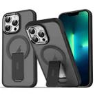 For iPhone 13 Pro Acrylic + TPU MagSafe Holder Phone Case(Black) - 1