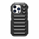 For iPhone 15 Pro Max Capsule Series Candy Color TPU Phone Case(Black) - 1