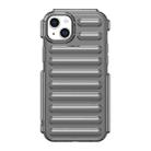 For iPhone 14 Capsule Series Candy Color TPU Phone Case(Transparent Grey) - 1