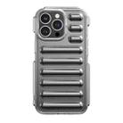 For iPhone 13 Pro Capsule Series Candy Color TPU Phone Case(Transparent Grey) - 1