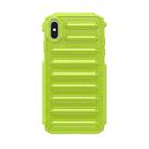 For iPhone XS Max Capsule Series Candy Color TPU Phone Case(Green) - 1