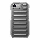 For iPhone SE 2024 Capsule Series Candy Color TPU Phone Case(Transparent Grey) - 1