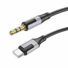 Borofone BL19 AUX Creator Audio Cable, 3.5mm to Type-C Cable(Black) - 1