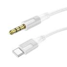 Borofone BL19 AUX Creator Audio Cable, 3.5mm to Type-C Cable(White) - 1