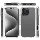 For iPhone 16 Pro Max Clear TPU Hybrid PC Shockproof Phone Case(Transparent) - 2