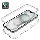 For iPhone 16 Clear TPU Hybrid PC Shockproof Phone Case(Transparent) - 3