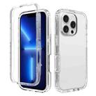 For iPhone 13 Pro Clear TPU Hybrid PC Shockproof Phone Case(Transparent) - 1