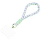 Universal Phone Anti-lost Braided Short Lanyard(Light Green + Purple) - 1