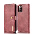 For Samsung Galaxy Note20 Ultra DG.MING Crazy Horse Texture Flip Detachable Magnetic Leather Case with Holder & Card Slots & Wallet(Red) - 1