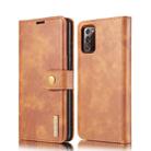 For Samsung Galaxy Note20 DG.MING Crazy Horse Texture Flip Detachable Magnetic Leather Case with Holder & Card Slots & Wallet(Brown) - 1
