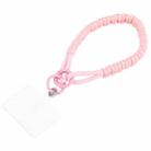 Universal Phone Anti-lost Braided Knotted Short Lanyard(Pink) - 1