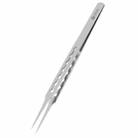 2UUL Non-magnetic Stainless Stencil Tweezers with Holes, Model:TW21 - 1