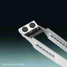 2UUL Non-magnetic Stainless Stencil Tweezers with Holes, Model:TW21 - 3
