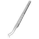 2UUL Non-magnetic Stainless Stencil Tweezers with Holes, Model:TW22 - 1