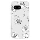 For Google Pixel 7a Colored Drawing Pattern Transparent TPU Phone Case(White Flower) - 3