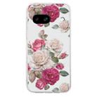 For Google Pixel 7a Colored Drawing Pattern Transparent TPU Phone Case(Peony) - 3