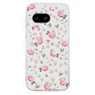 For Google Pixel 7a Colored Drawing Pattern Transparent TPU Phone Case(Pink Floral) - 3