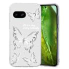 For Google Pixel 7a Colored Drawing Pattern Transparent TPU Phone Case(Butterflies) - 1