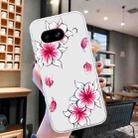 For Google Pixel 8a Colored Drawing Pattern Transparent TPU Phone Case(Sakura) - 2