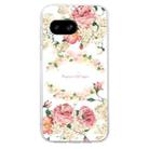 For Google Pixel 8a Colored Drawing Pattern Transparent TPU Phone Case(Rose) - 3