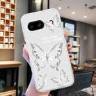 For Google Pixel 8a Colored Drawing Pattern Transparent TPU Phone Case(Butterflies) - 2