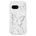 For Google Pixel 8a Colored Drawing Pattern Transparent TPU Phone Case(Butterflies) - 3