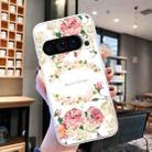 For Google Pixel 9 Colored Drawing Pattern Transparent TPU Phone Case(Rose) - 2