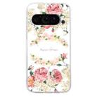 For Google Pixel 9 Colored Drawing Pattern Transparent TPU Phone Case(Rose) - 3