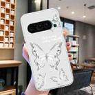 For Google Pixel 9 Colored Drawing Pattern Transparent TPU Phone Case(Butterflies) - 2