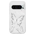 For Google Pixel 9 Colored Drawing Pattern Transparent TPU Phone Case(Butterflies) - 3