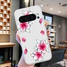 For Google Pixel 9 Pro Colored Drawing Pattern Transparent TPU Phone Case(Sakura) - 2