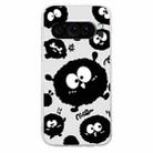 For Google Pixel 9 Pro Colored Drawing Pattern Transparent TPU Phone Case(Black Eye) - 3