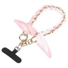 Mobile Phone Anti-lost Silk Scarf Short Lanyard(Pink) - 1