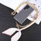 Mobile Phone Anti-lost Silk Scarf Half Pack Long Lanyard(Pink) - 1