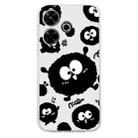 For Xiaomi Redmi 13 4G Colored Drawing Pattern Transparent TPU Phone Case(Black Eye) - 3