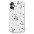 For Xiaomi Redmi 13C Colored Drawing Pattern Transparent TPU Phone Case(White Flower) - 3