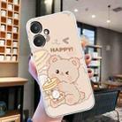 For Xiaomi Redmi 13C Colored Drawing Pattern Transparent TPU Phone Case(Bear) - 2