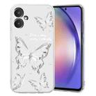For Xiaomi Redmi 13C Colored Drawing Pattern Transparent TPU Phone Case(Butterflies) - 1