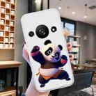 For Xiaomi Redmi A3 Colored Drawing Pattern Transparent TPU Phone Case(Panda) - 2