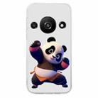 For Xiaomi Redmi A3 Colored Drawing Pattern Transparent TPU Phone Case(Panda) - 3