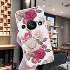 For Xiaomi Redmi A3 Colored Drawing Pattern Transparent TPU Phone Case(Peony) - 2