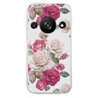 For Xiaomi Redmi A3 Colored Drawing Pattern Transparent TPU Phone Case(Peony) - 3