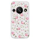 For Xiaomi Redmi A3 Colored Drawing Pattern Transparent TPU Phone Case(Pink Floral) - 3