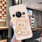 For Xiaomi Redmi A3 Colored Drawing Pattern Transparent TPU Phone Case(Bear) - 2